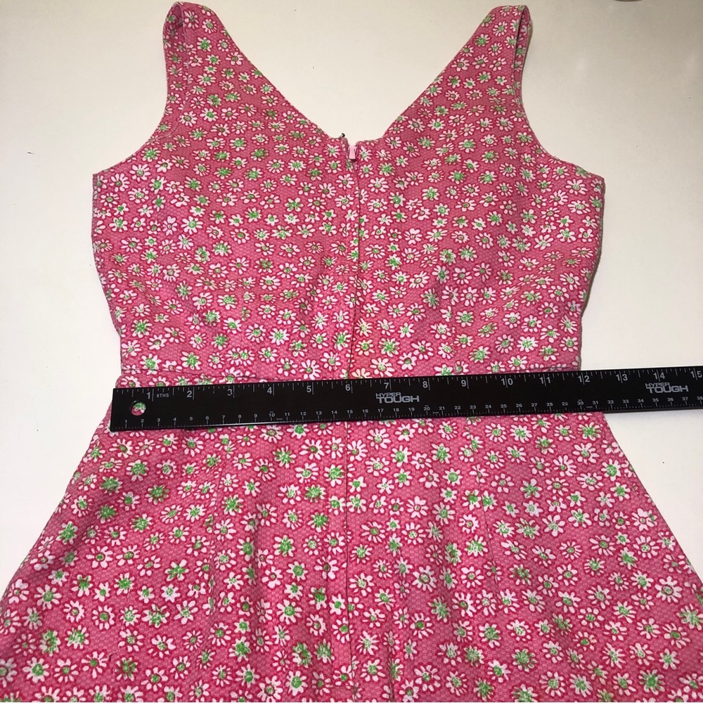 VTG Lilly Pulitzer Bergdorf Goodman Dress 2 Cotton Pink Floral Tank Sleeveless - Picture 7 of 12